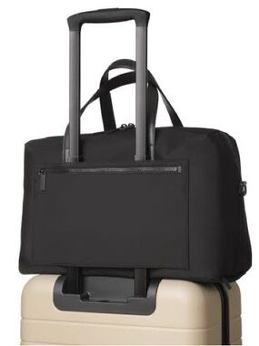 Away Black Travel Duffel Bag for Carry-On with Trolley Sleeve
